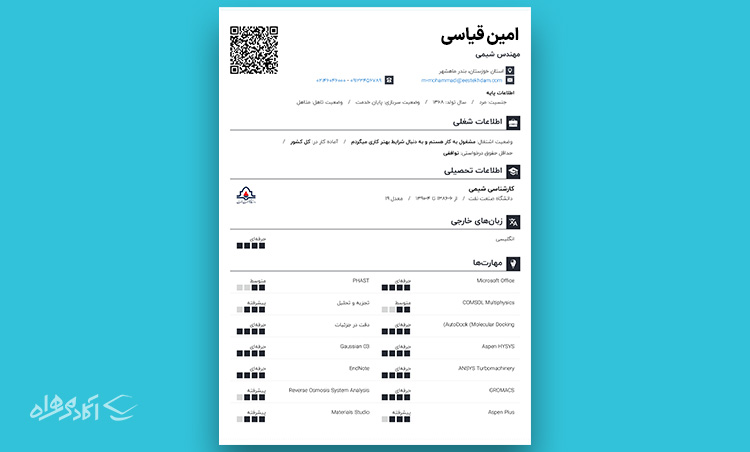 2. فرمت رزومه کاربردی Functional Resume Format