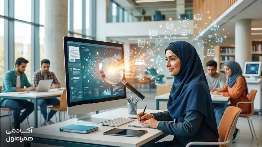 تصویر شاخص مقاله بازاریابی محتوا که مفاهیم Content Marketing، استراتژی محتوا، جذب مخاطب و افزایش فروش را نمایش می‌دهد.