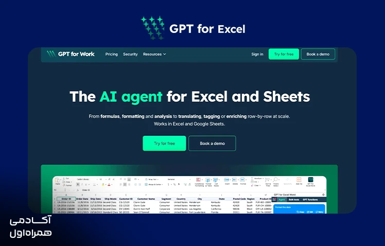 معرفی GPT for Work برای استفاده از قابلیتهای هوش مصنوعی در اکسل و کمک به پردازش دادهها، تولید فرمول، تحلیل اطلاعات و خودکارسازی وظایف کاری.