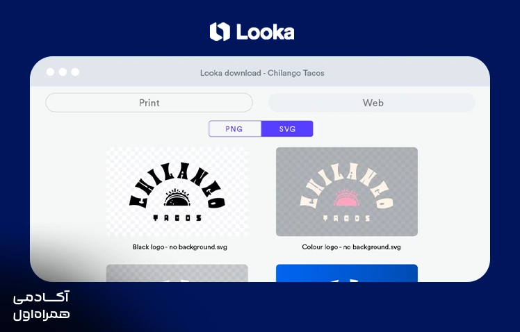ابزار Looka برای طراحی لوگو با هوش مصنوعی و تولید طرحهای متنوع برای ساخت هویت بصری و برندینگ کسبوکار